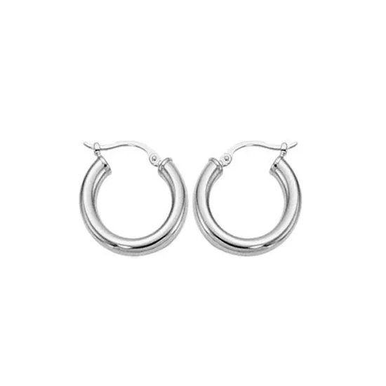 Hoop Earrings, 14Kt - 3 x 18MM