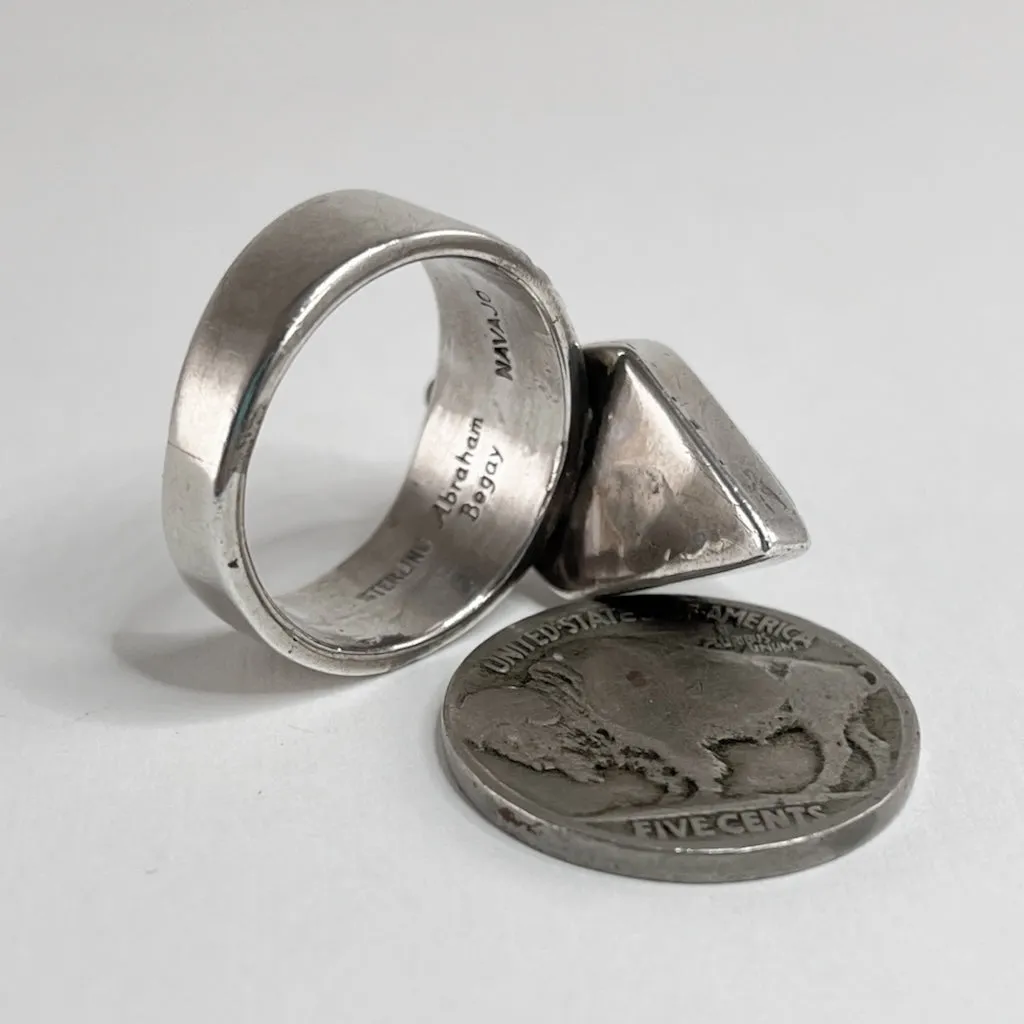 Inlay Ring<br>By Abraham Begay<br>Size: 7.5