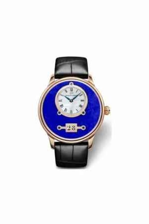 jaquet droz astrale grande date lapis lazuli limited edition 43mm 18kt rose gold men's watch