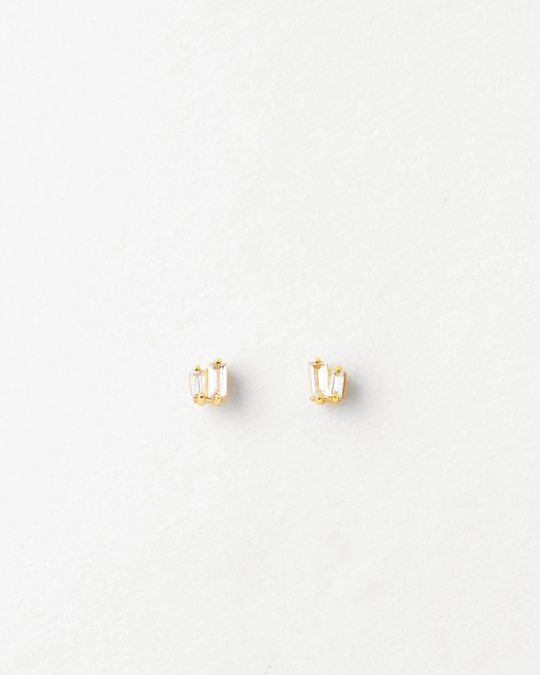 Jules White Sapphire Studs