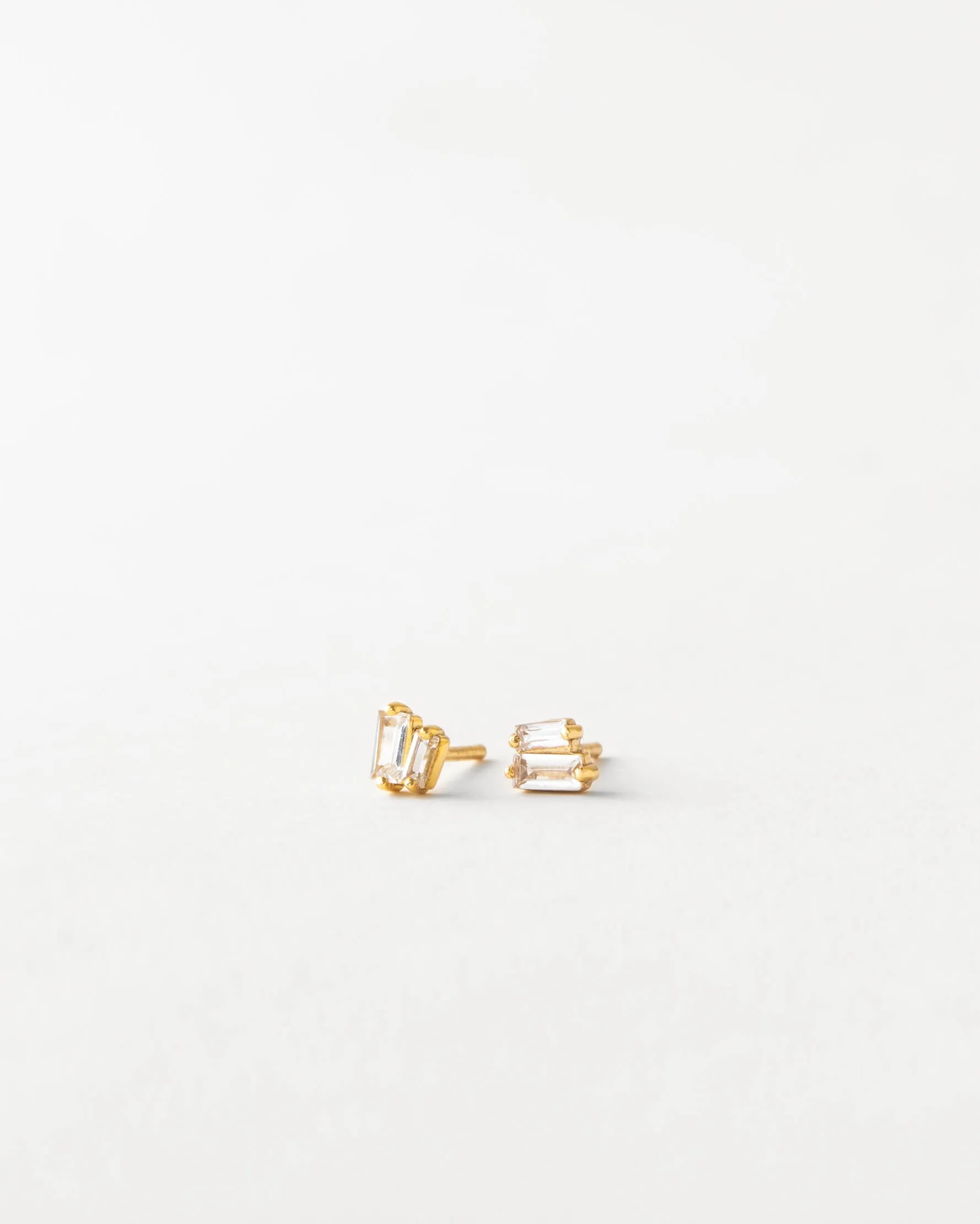 Jules White Sapphire Studs