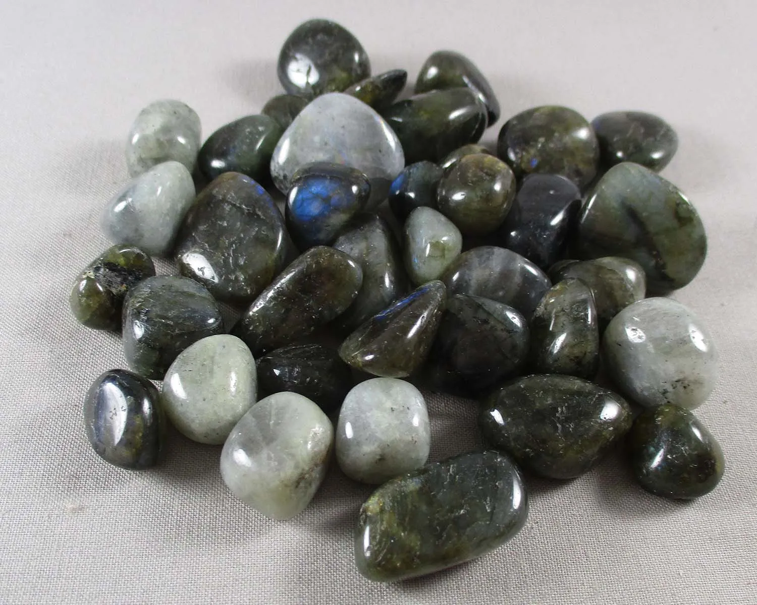 Labradorite Polished Stones (Small) 5pcs J063**