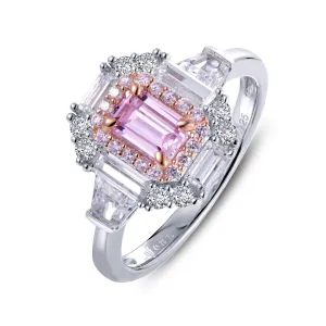 Lafonn Classic Emerald Pink Ring R0346CPP