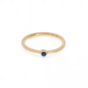 Lapis Healing Stone 18ct Gold Plated Ring HR1004_GP