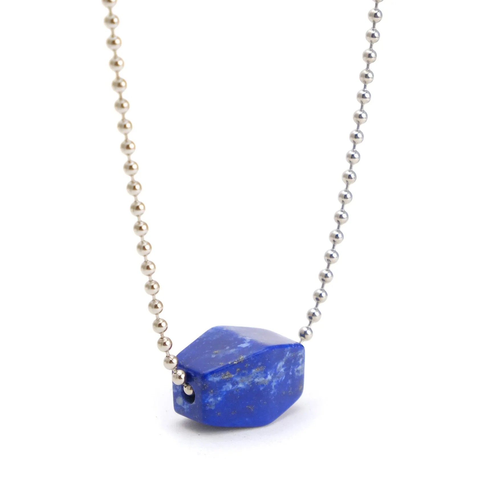 Lapis Lazuli Ball Chain Necklace