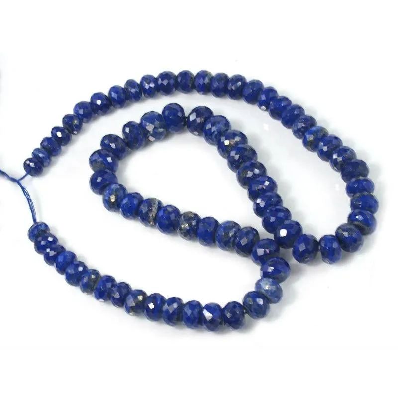 Lapis Lazuli Faceted Rondelles 7-8mm Strand