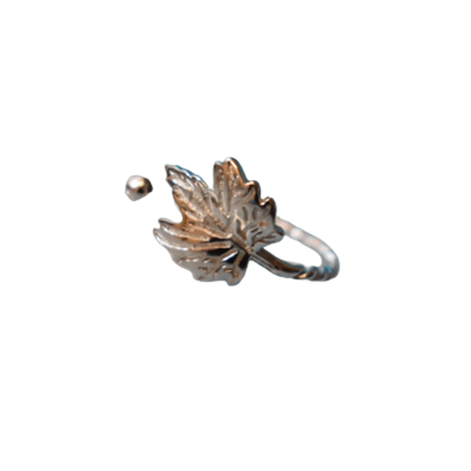 Leaf Midi Ring (925) Sterling Silver