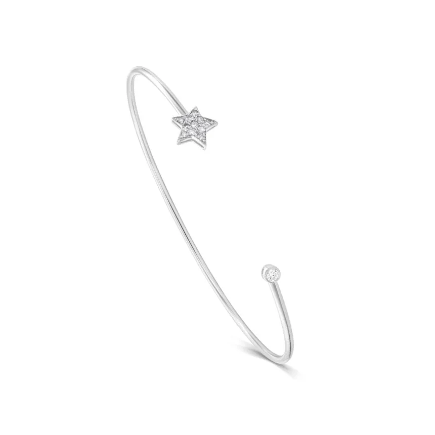 Moon and Star Cuff Bracelet