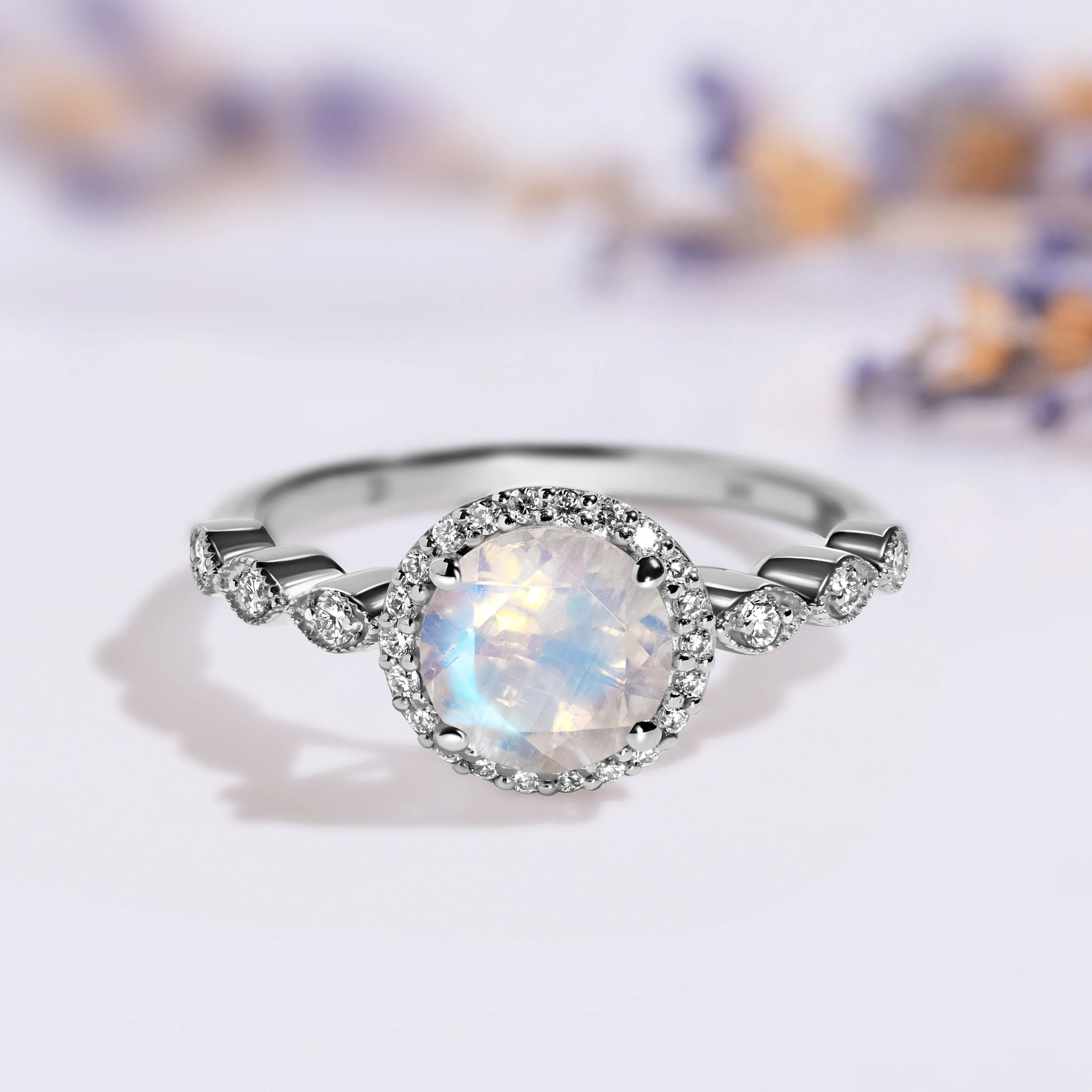 Moonstone Diamond Ring - Soulmate