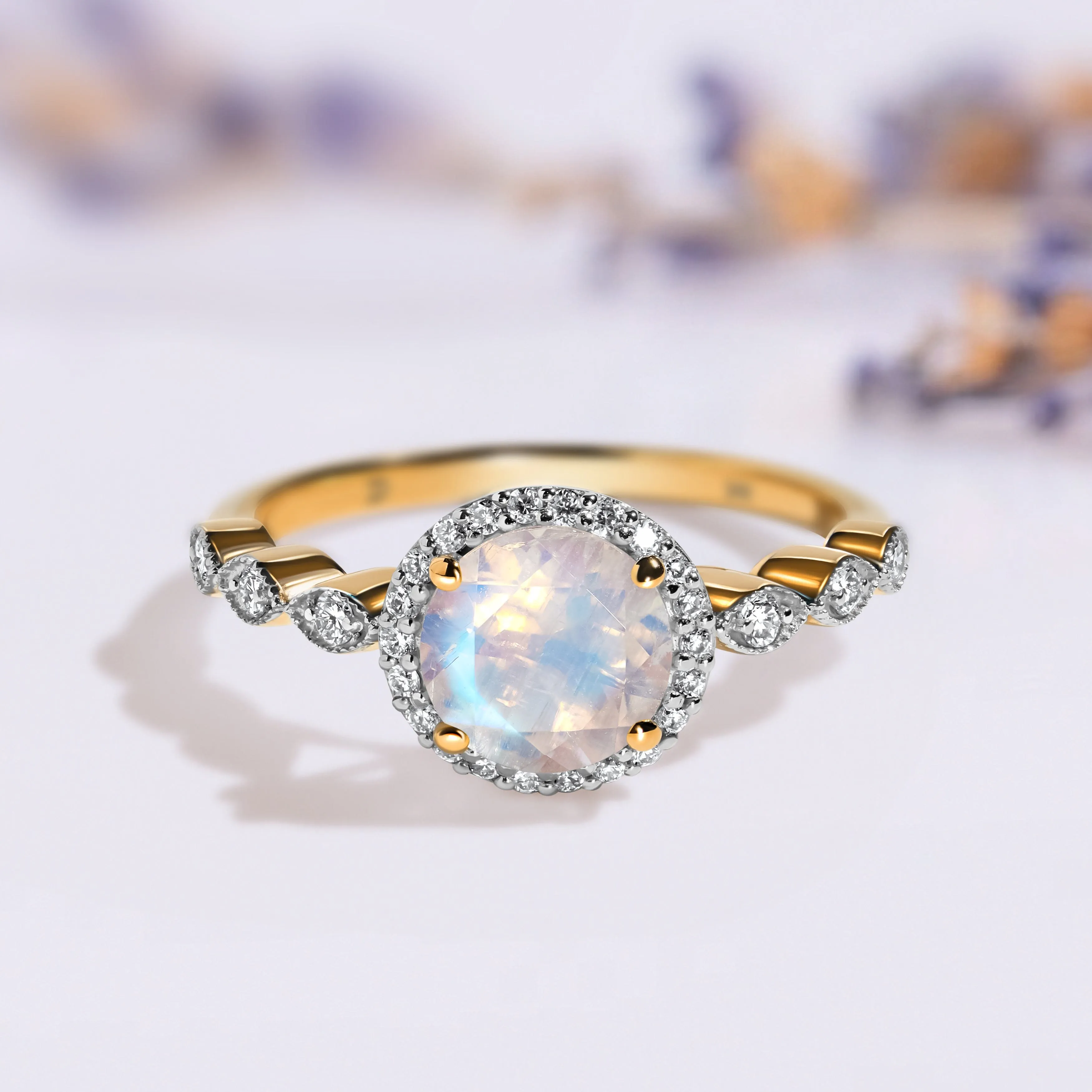 Moonstone Diamond Ring - Soulmate