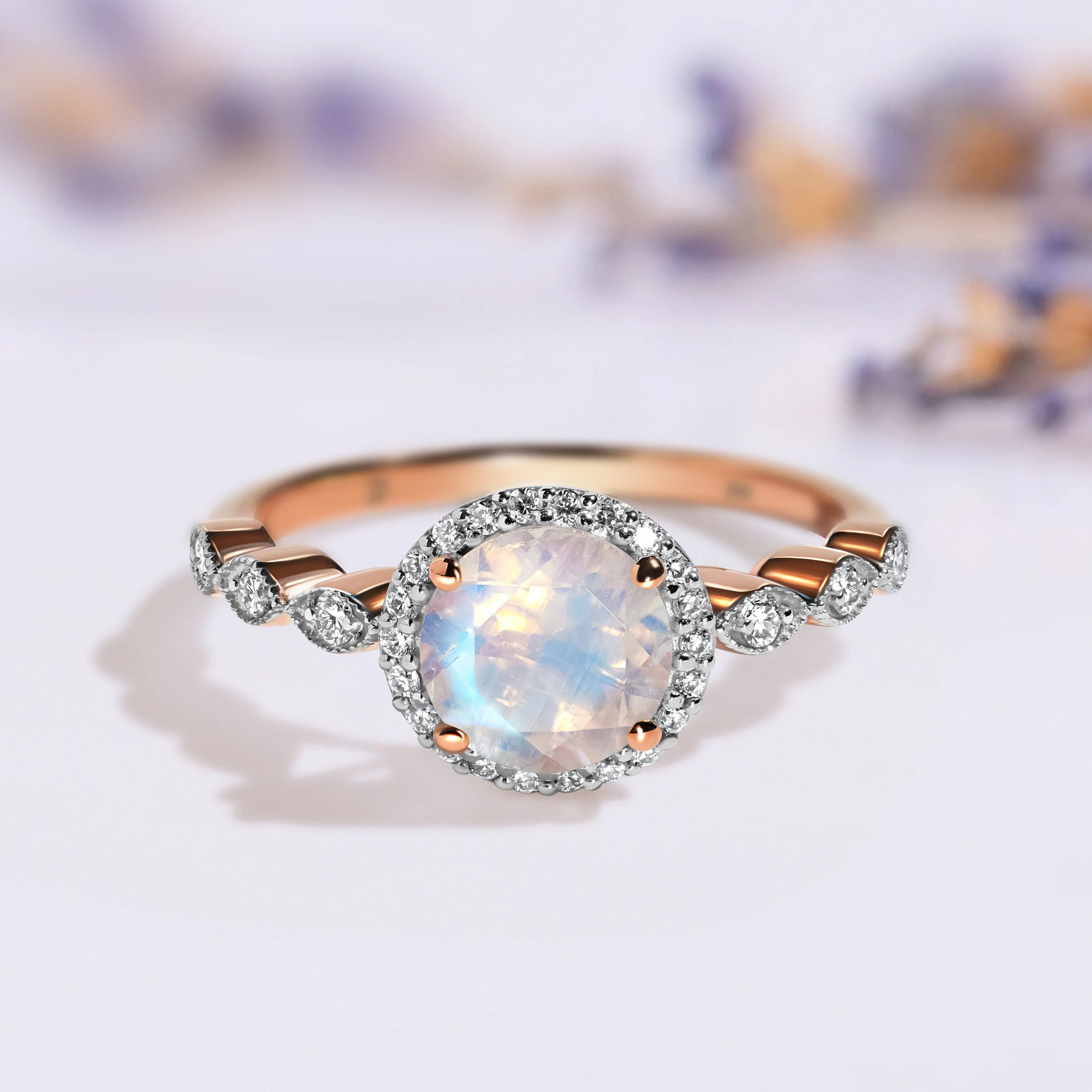 Moonstone Diamond Ring - Soulmate