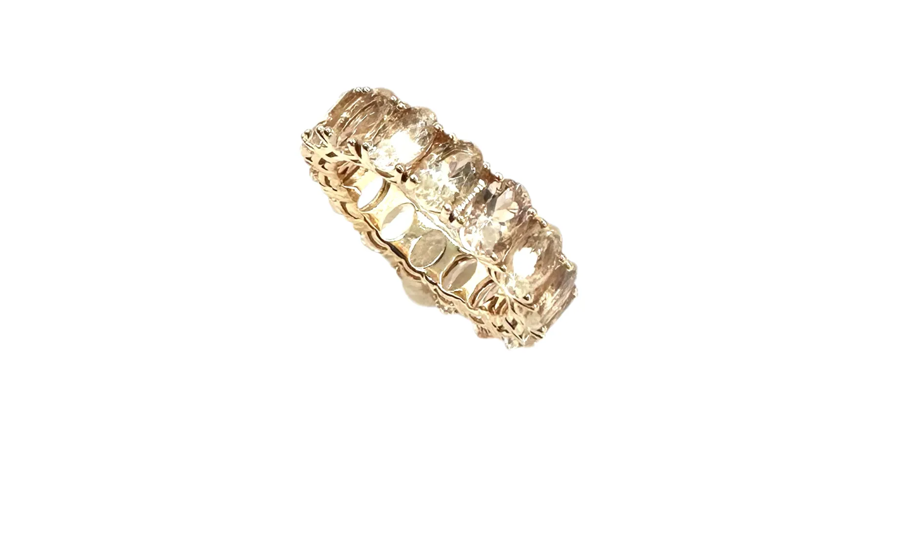 Morganite Eternity Ring