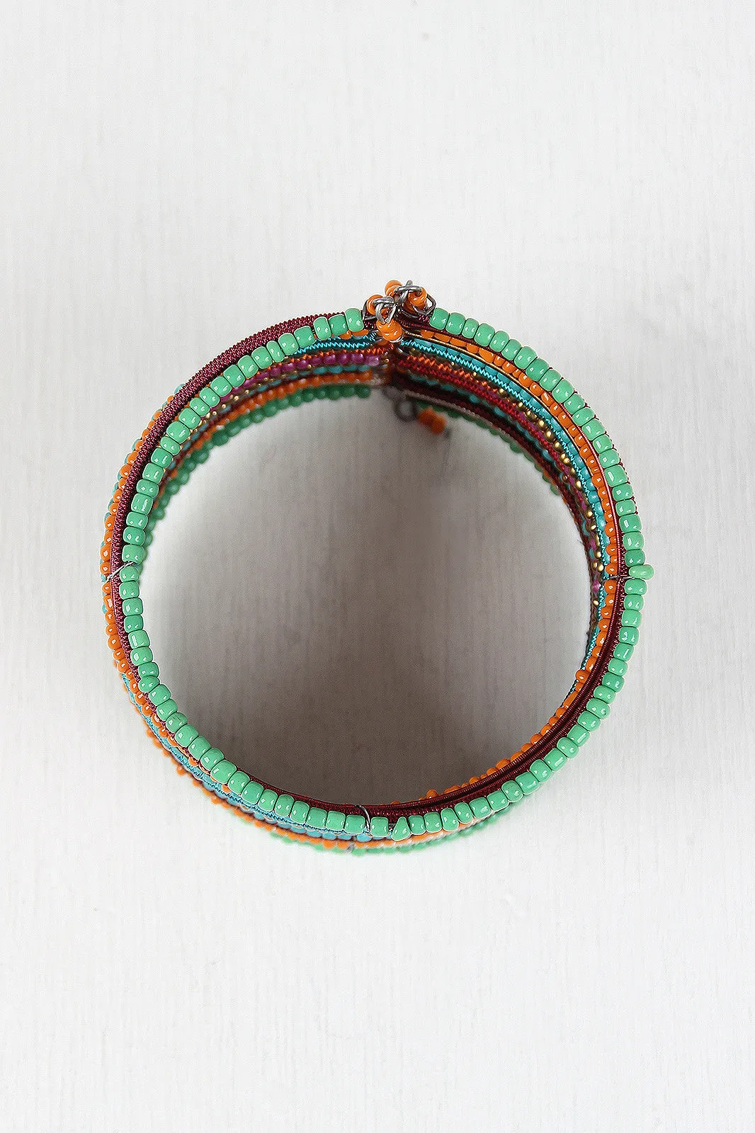 Multi Color Beaded Cuff