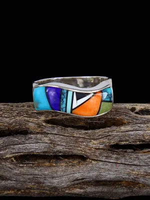 Multistone Inlay Ring Size 10