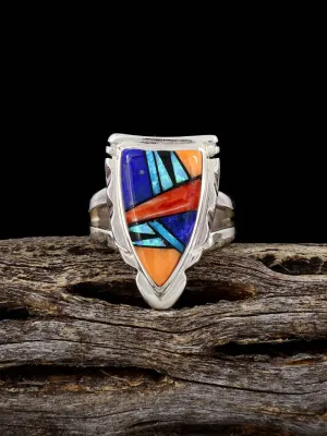 Multistone Inlay Ring Size 5 1/4