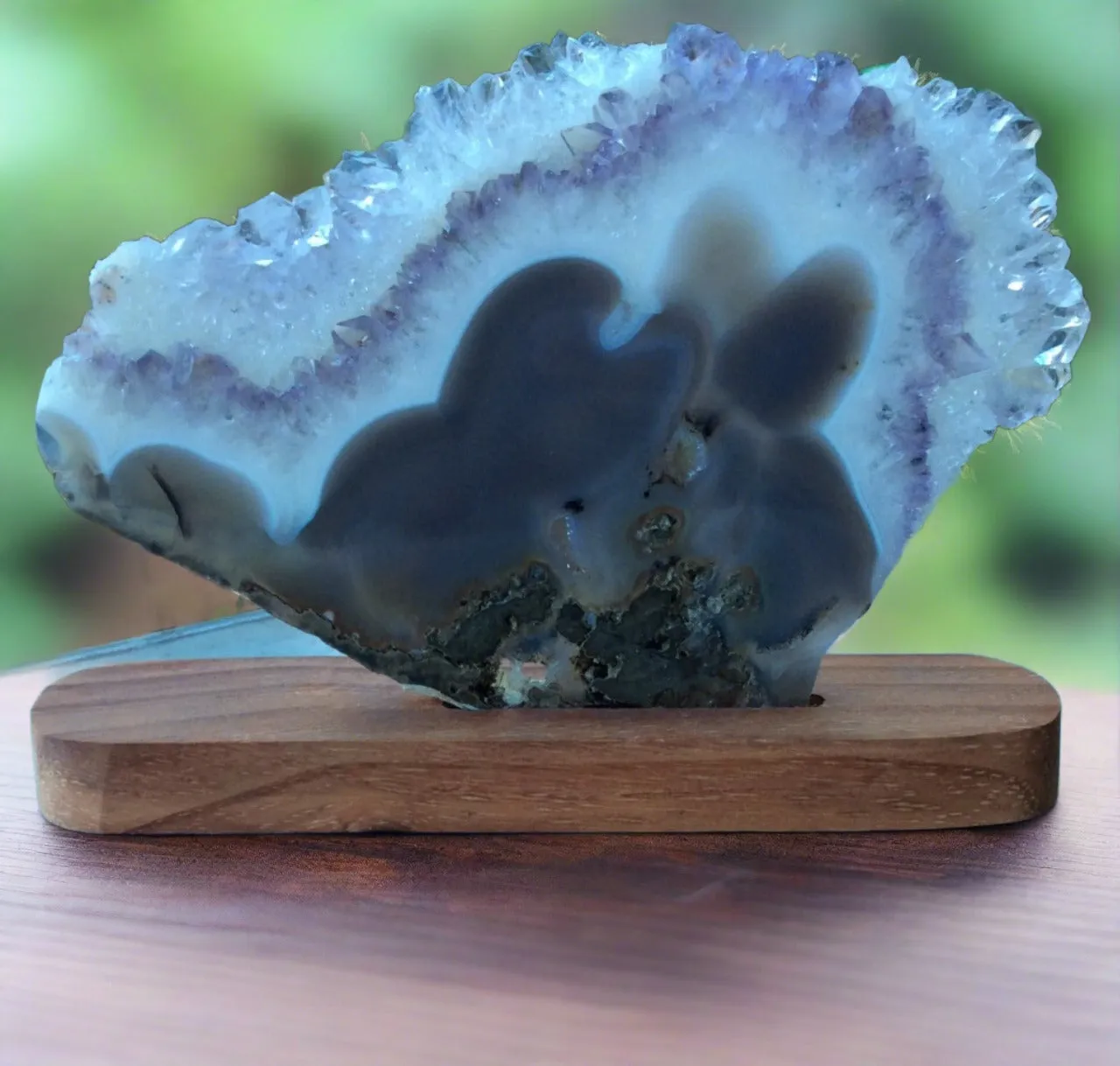 Natural Amethyst Geode Slice