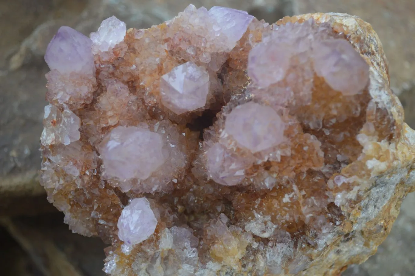 Natural Stunning Spirit Ametrine Quartz Cluster x 1 From Boekenhouthoek, South Africa