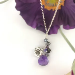 Paradise Rose Anklet (Purple) - VANK119