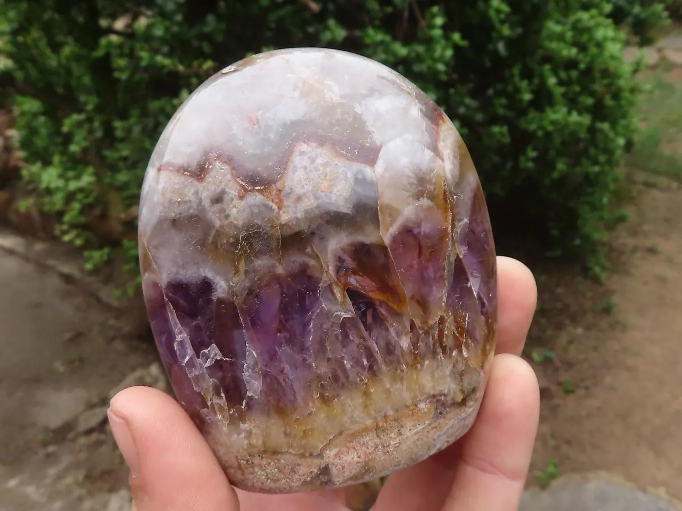 Polished Amethyst Standing Free Forms x 3 From Madagascar