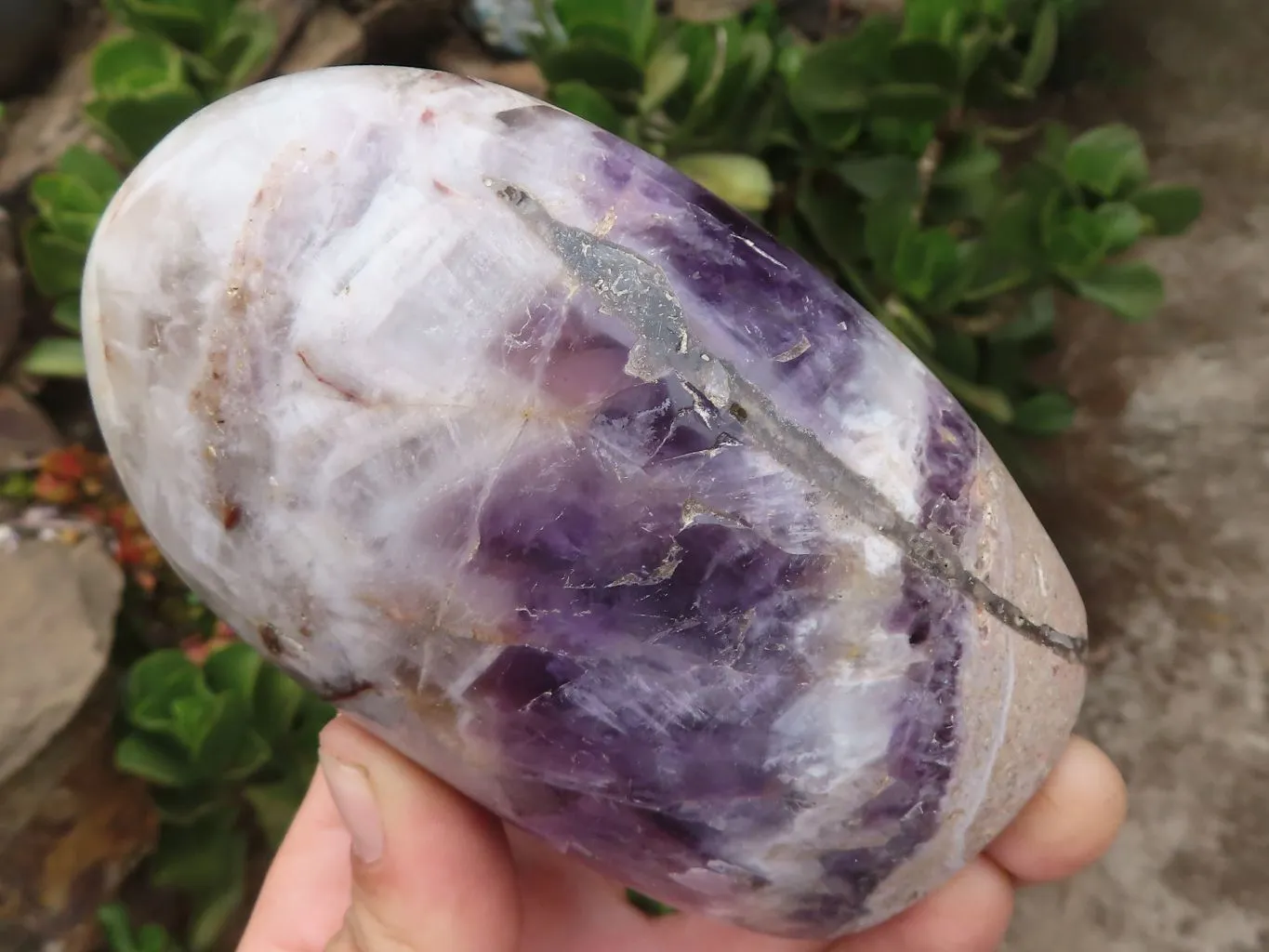 Polished Amethyst Standing Free Forms x 3 From Madagascar