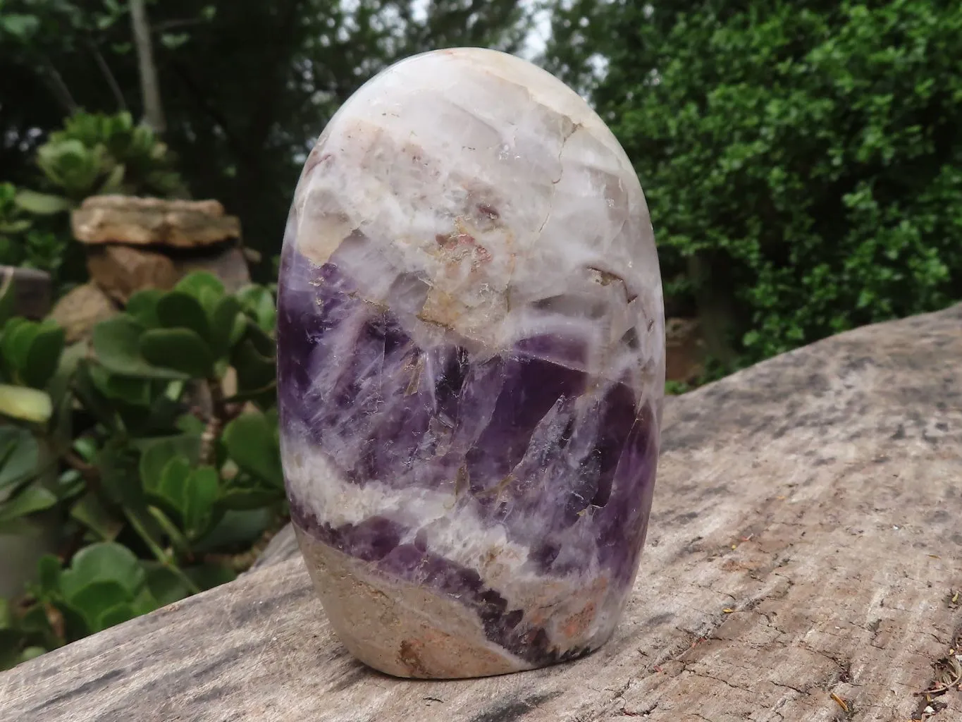 Polished Amethyst Standing Free Forms x 3 From Madagascar