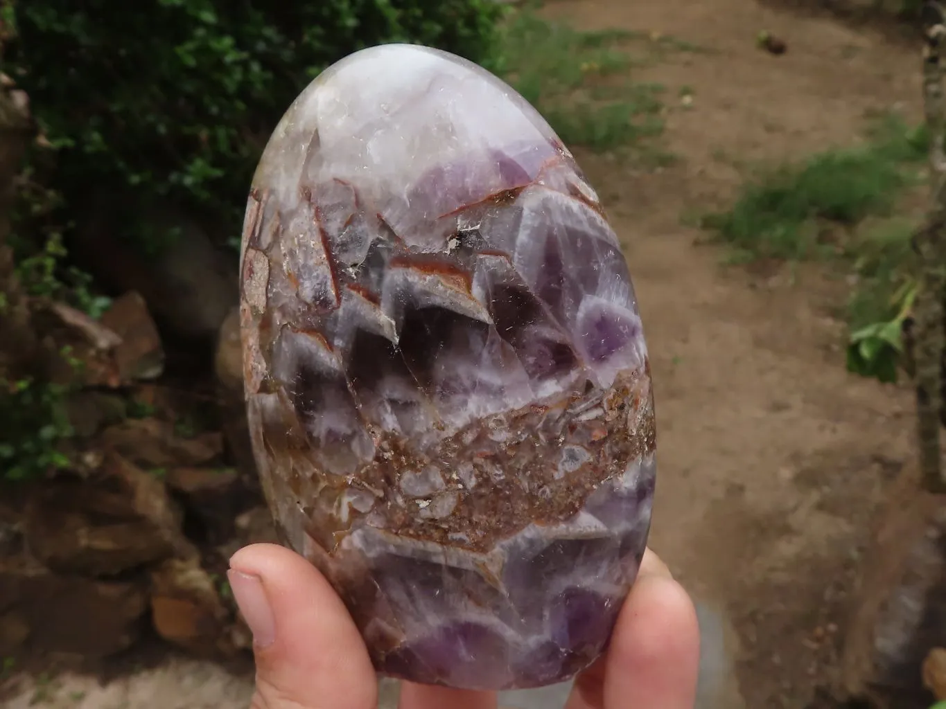 Polished Amethyst Standing Free Forms x 3 From Madagascar