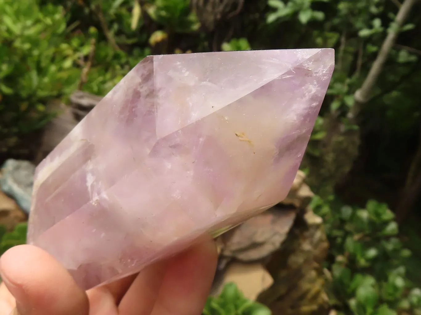 Polished Dream Amethyst Points x 4 From Madagascar