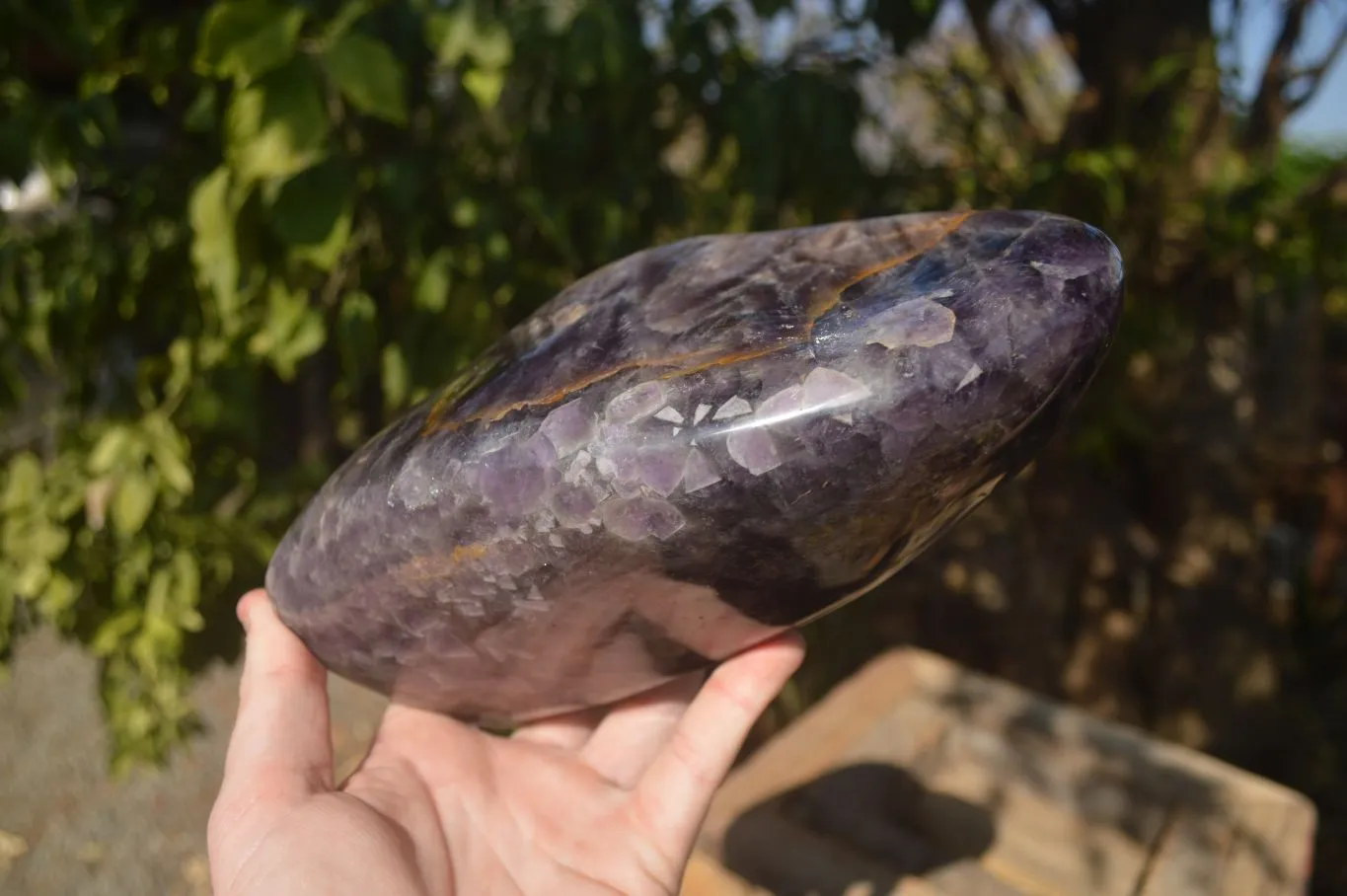 Polished Extra Large Amethyst Standing Free Form x 1 From Madagascar