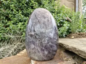 Polished Smokey Dream Amethyst Standing Free Form x 1 From Madagascar