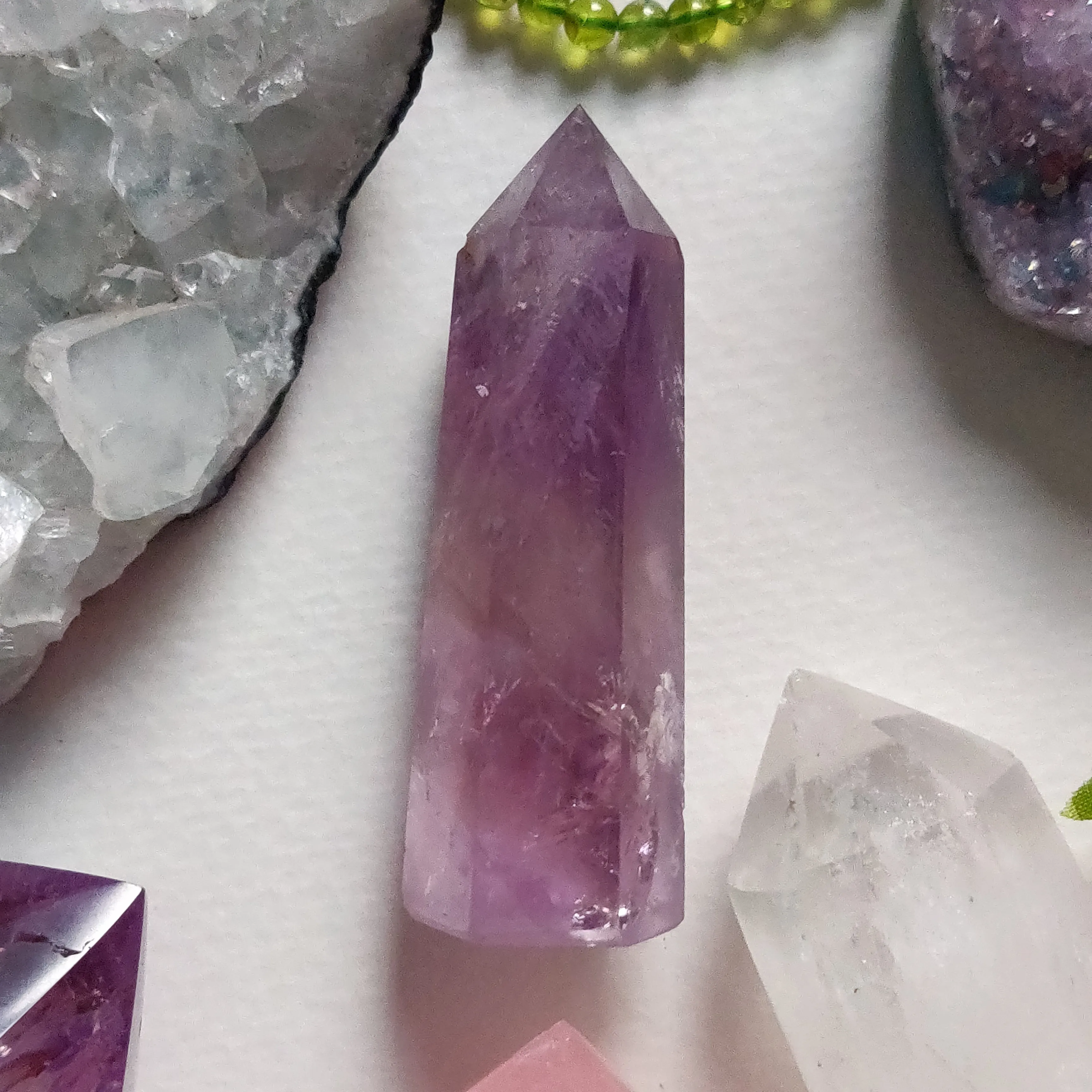 Polished Smoky Amethyst Point (#5)