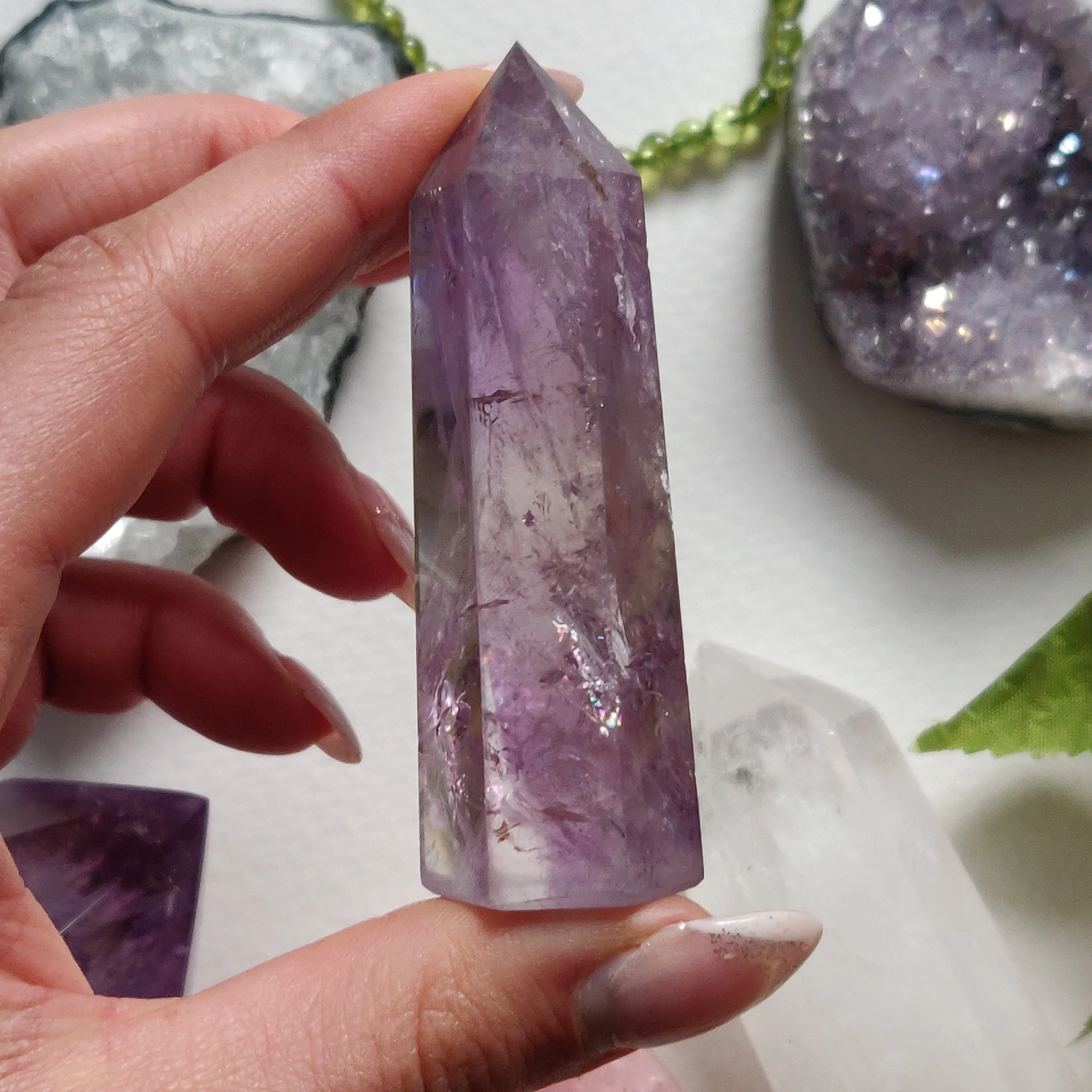 Polished Smoky Amethyst Point (#5)