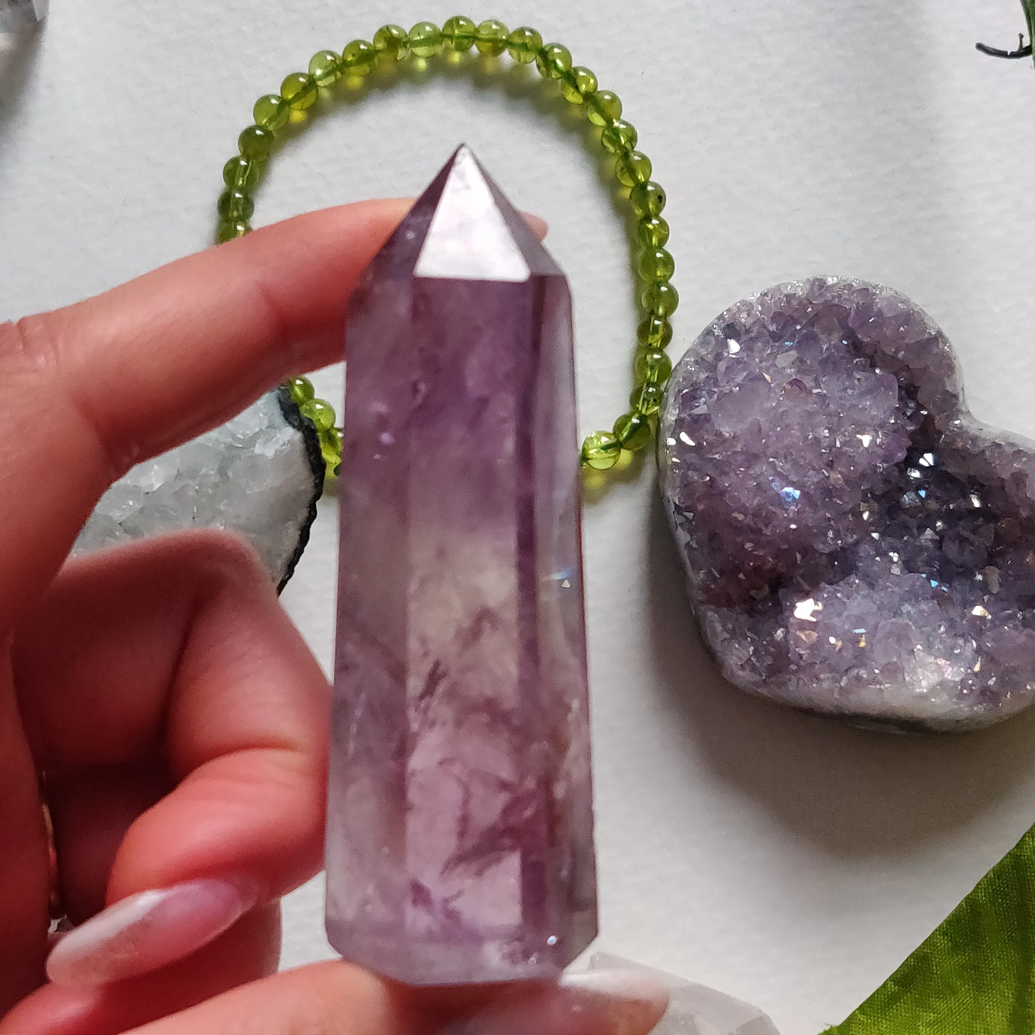 Polished Smoky Amethyst Point (#5)