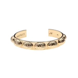 PROTECT JW Gold Scarab Cuff