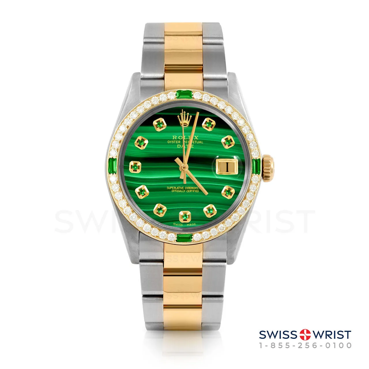 Rolex Date 34mm | 1500-TT-MLC-EMD-AM-4EMD-OYS