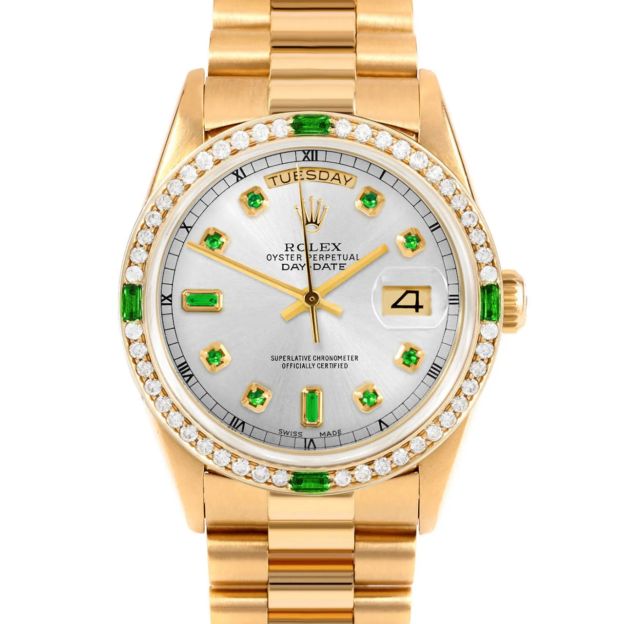 Rolex Day-Date 36mm | 18238-SLV-EMD-AM-4EMD-PRS