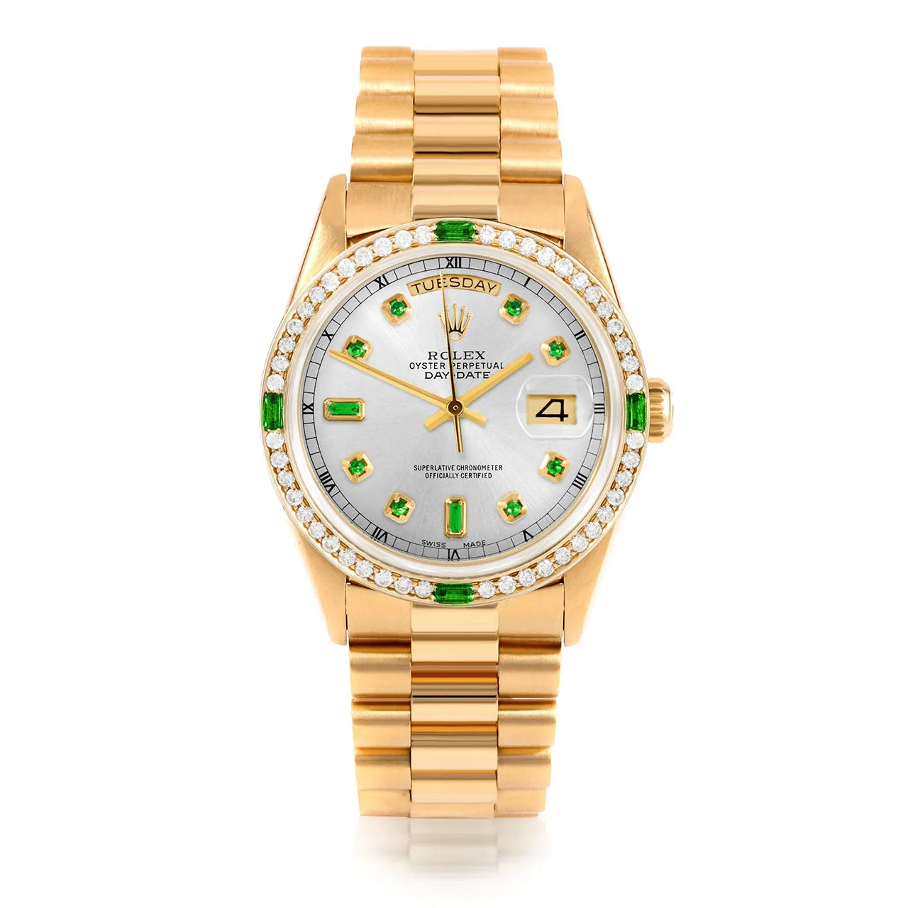 Rolex Day-Date 36mm | 18238-SLV-EMD-AM-4EMD-PRS