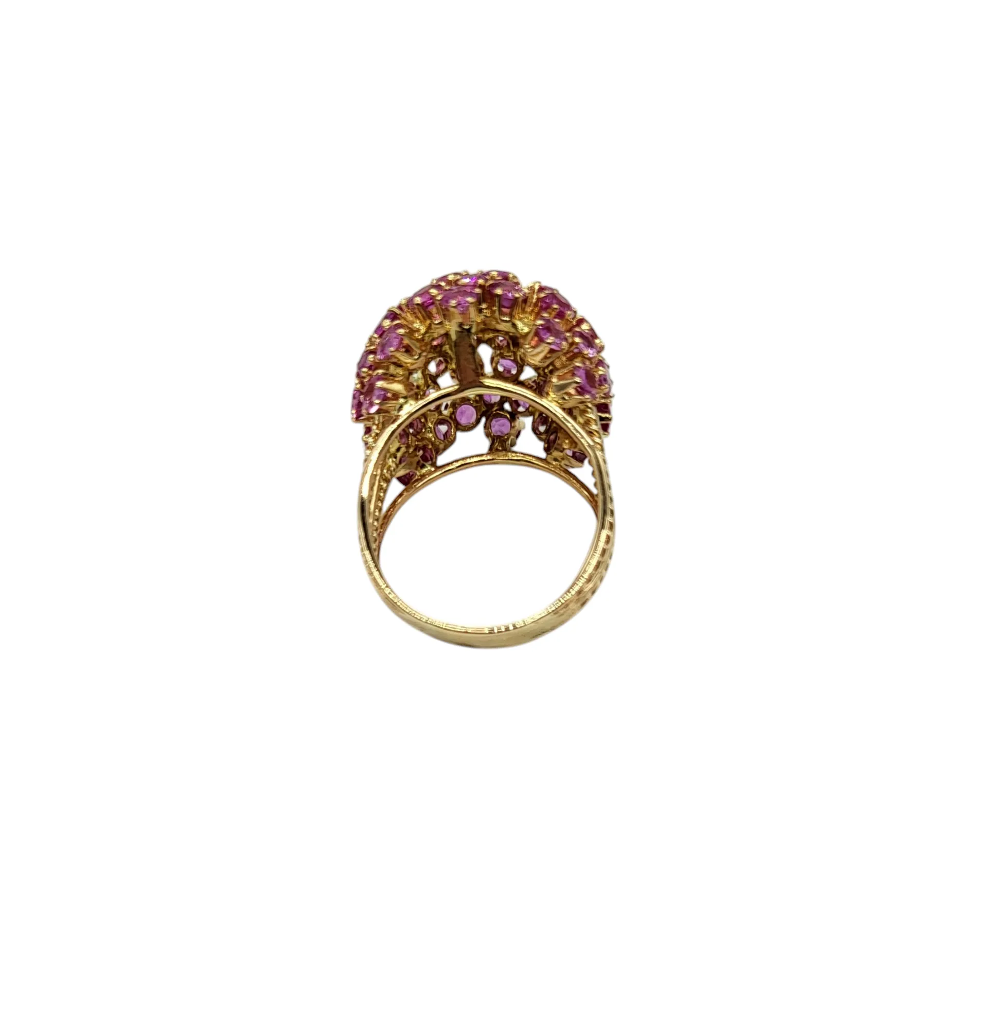 Ruby Pompom Ring