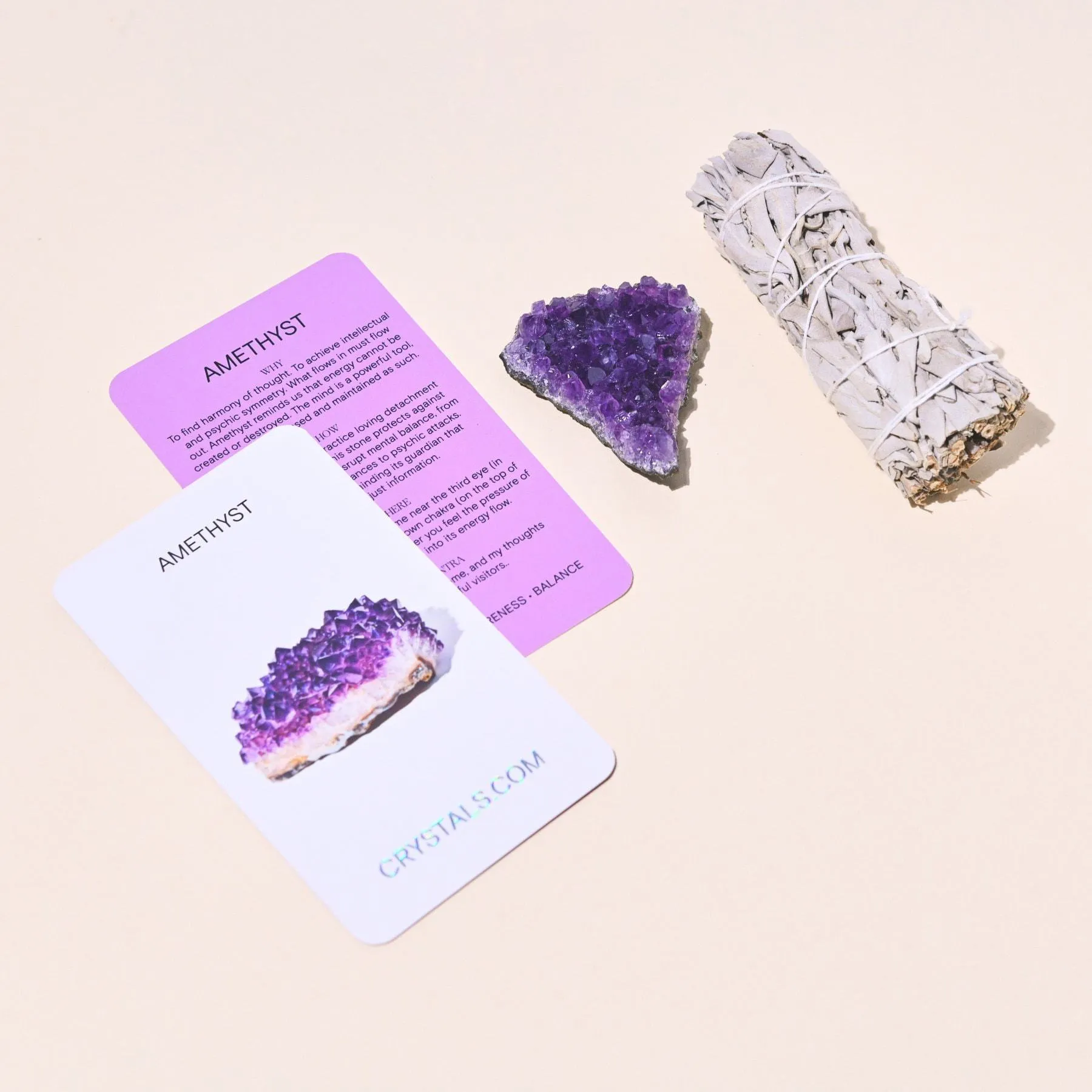 Sage and Amethyst Duo