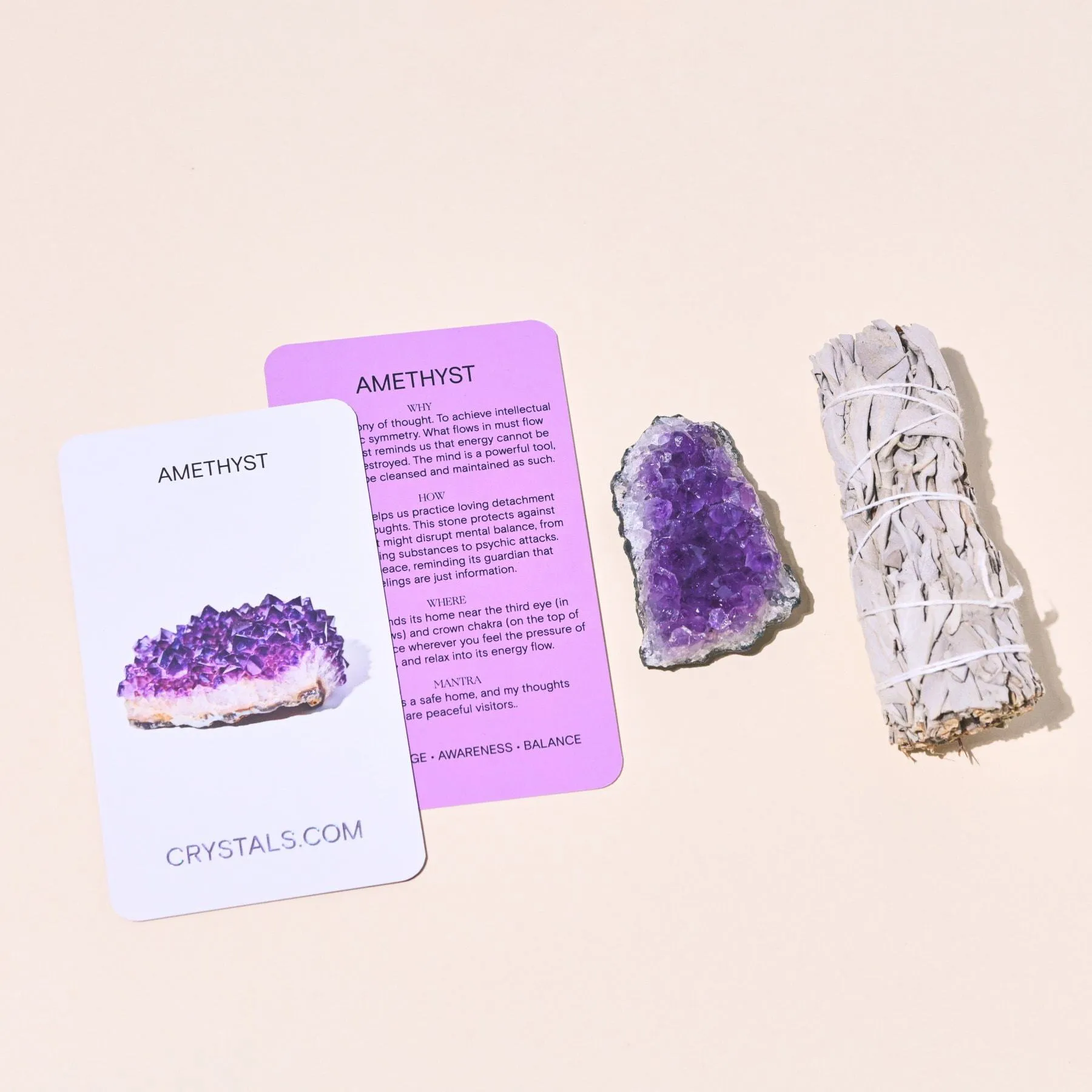 Sage and Amethyst Duo