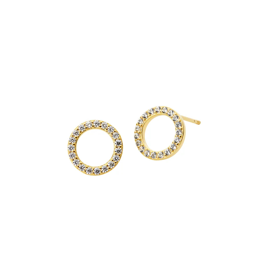 Sapphire Halo Studs