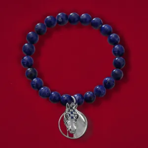 Secretariat Denim Lapis Bead Bracelet