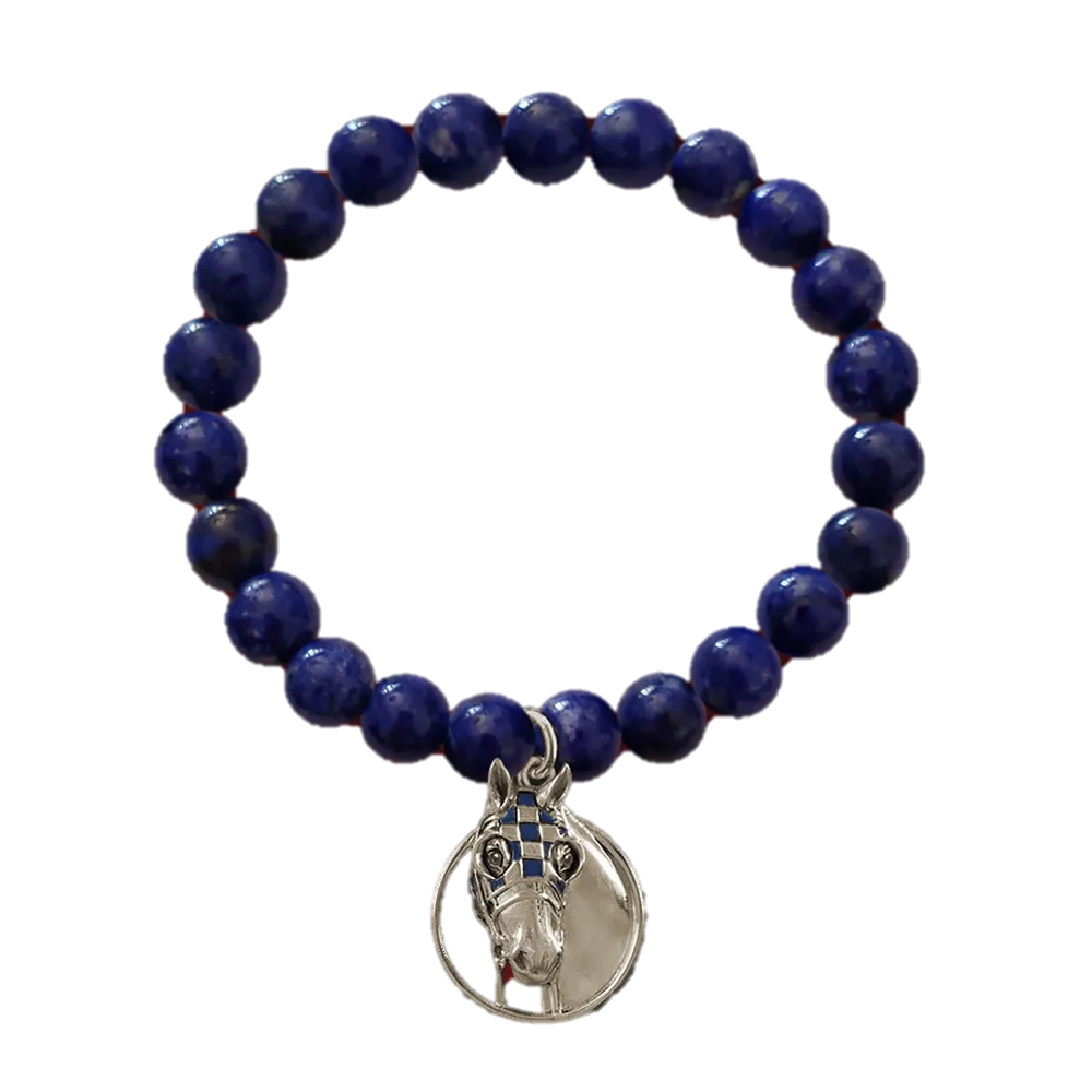 Secretariat Denim Lapis Bead Bracelet