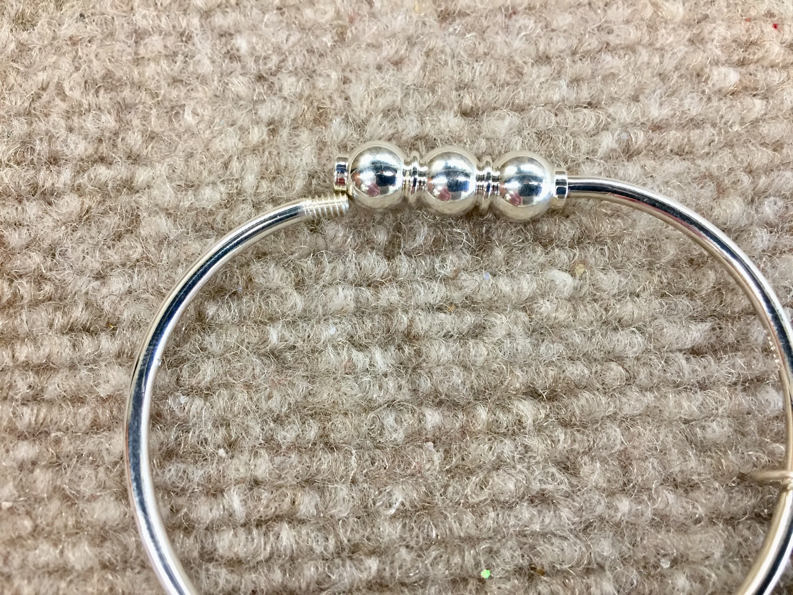 Silver Cape Cod Triple Bead Bracelet