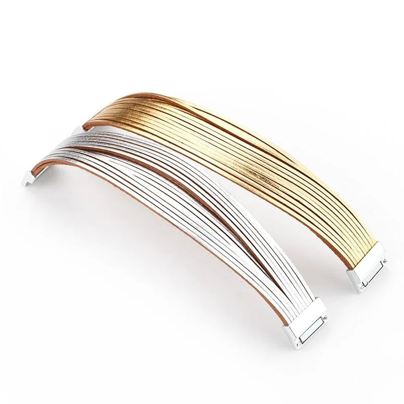 'Simple' Wide Cuff Bracelet - capri