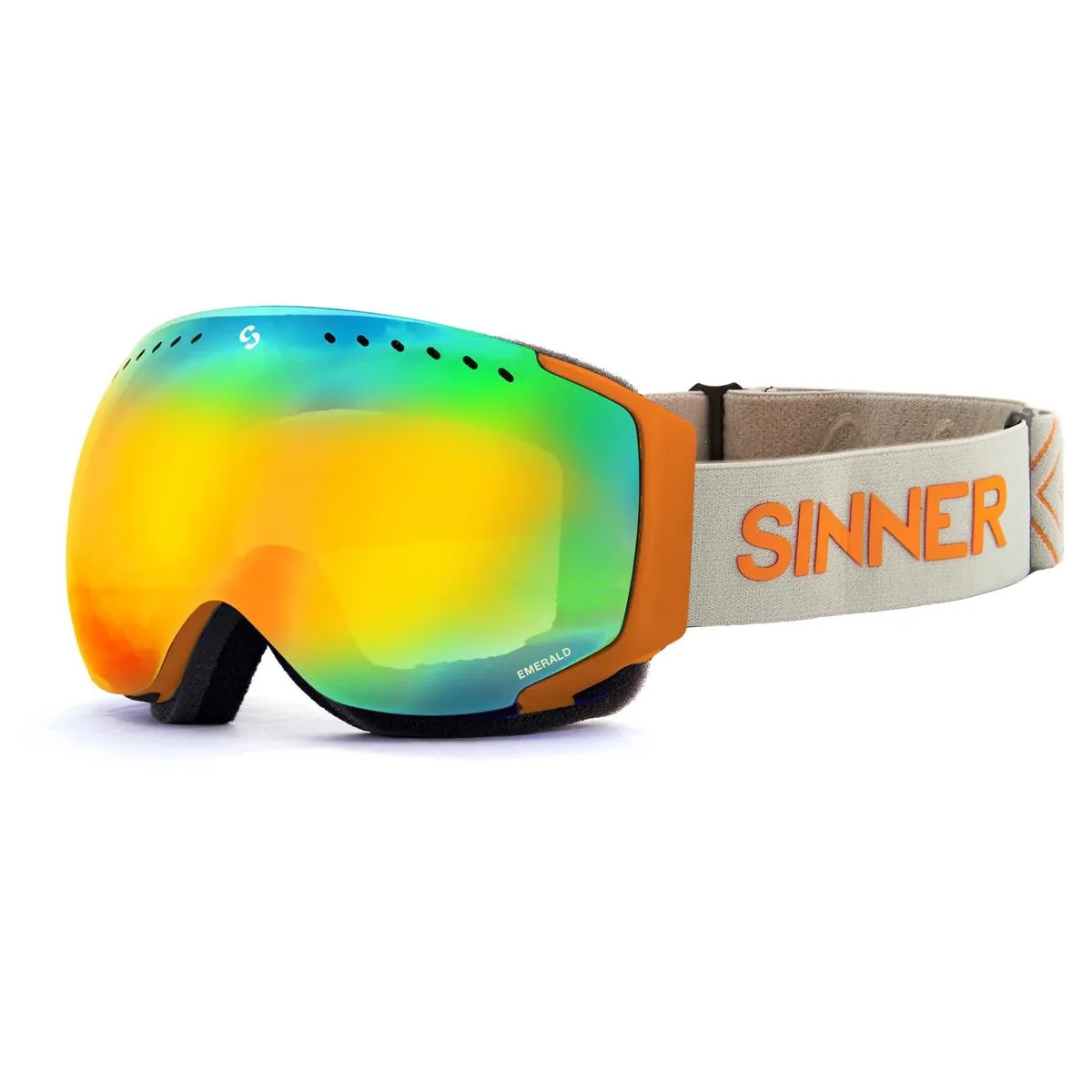 Sinner EMERALD skibril mat oranje/oranje