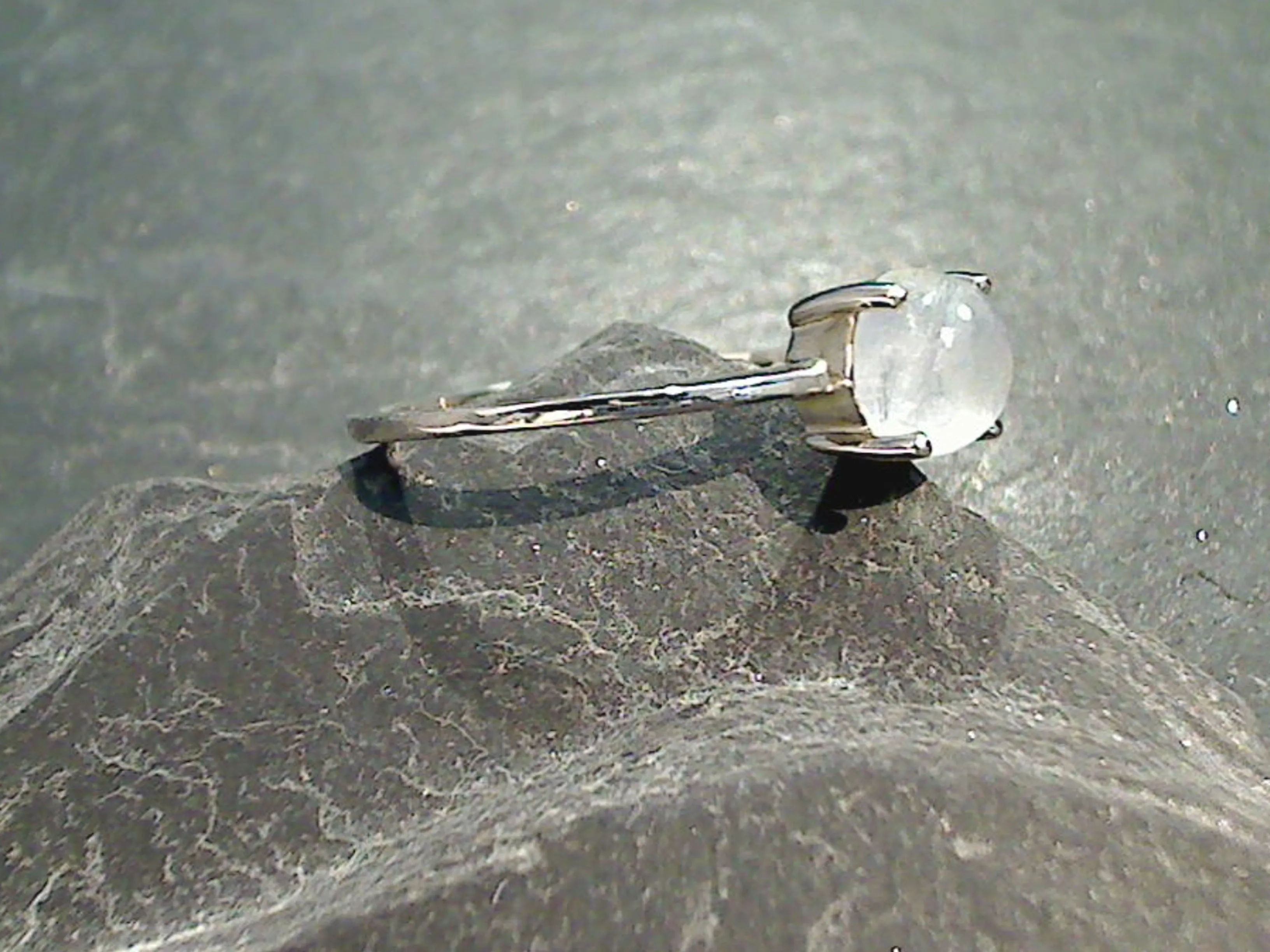 Size 5 Moonstone, Sterling Silver Ring