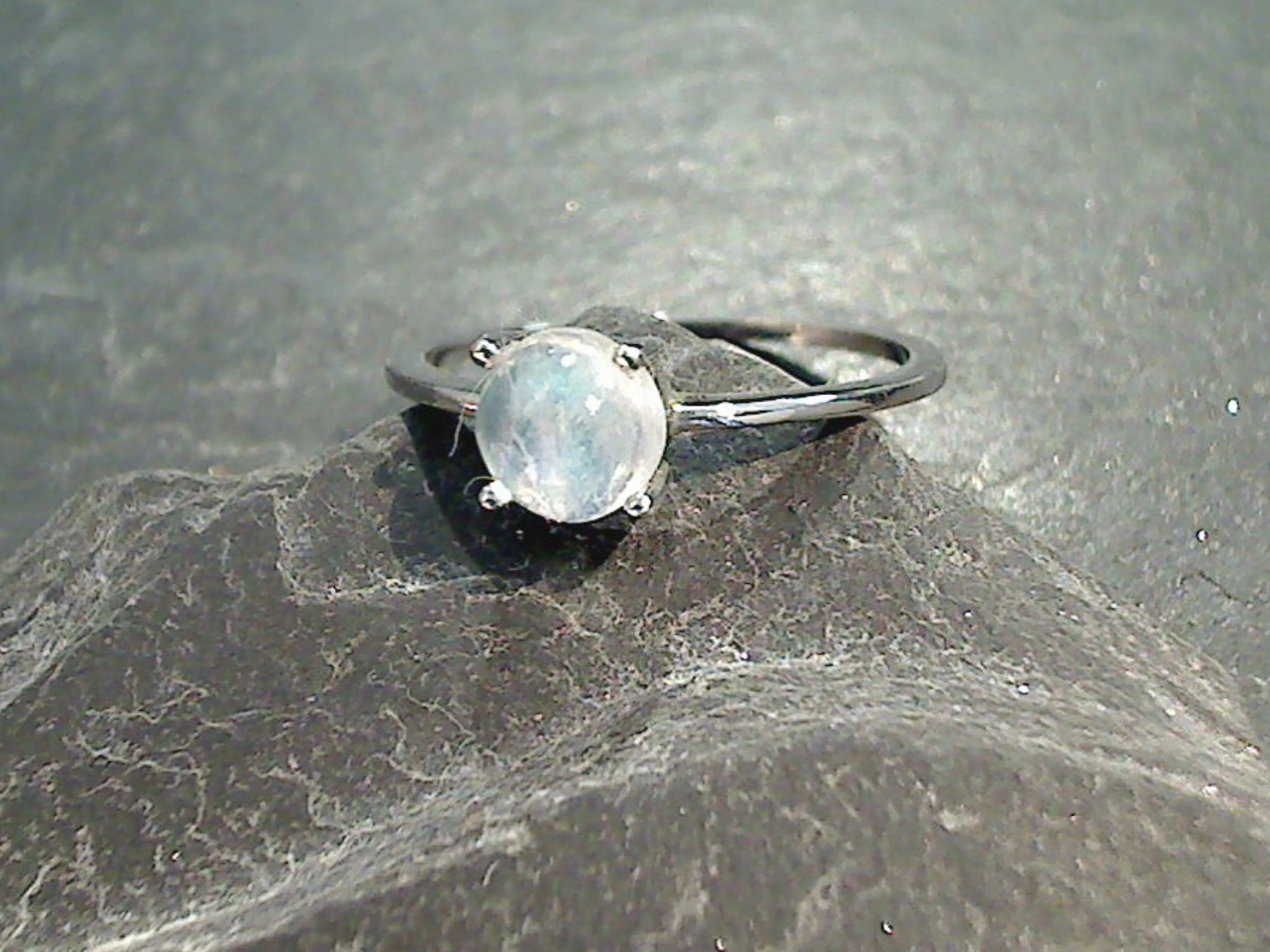 Size 5 Moonstone, Sterling Silver Ring