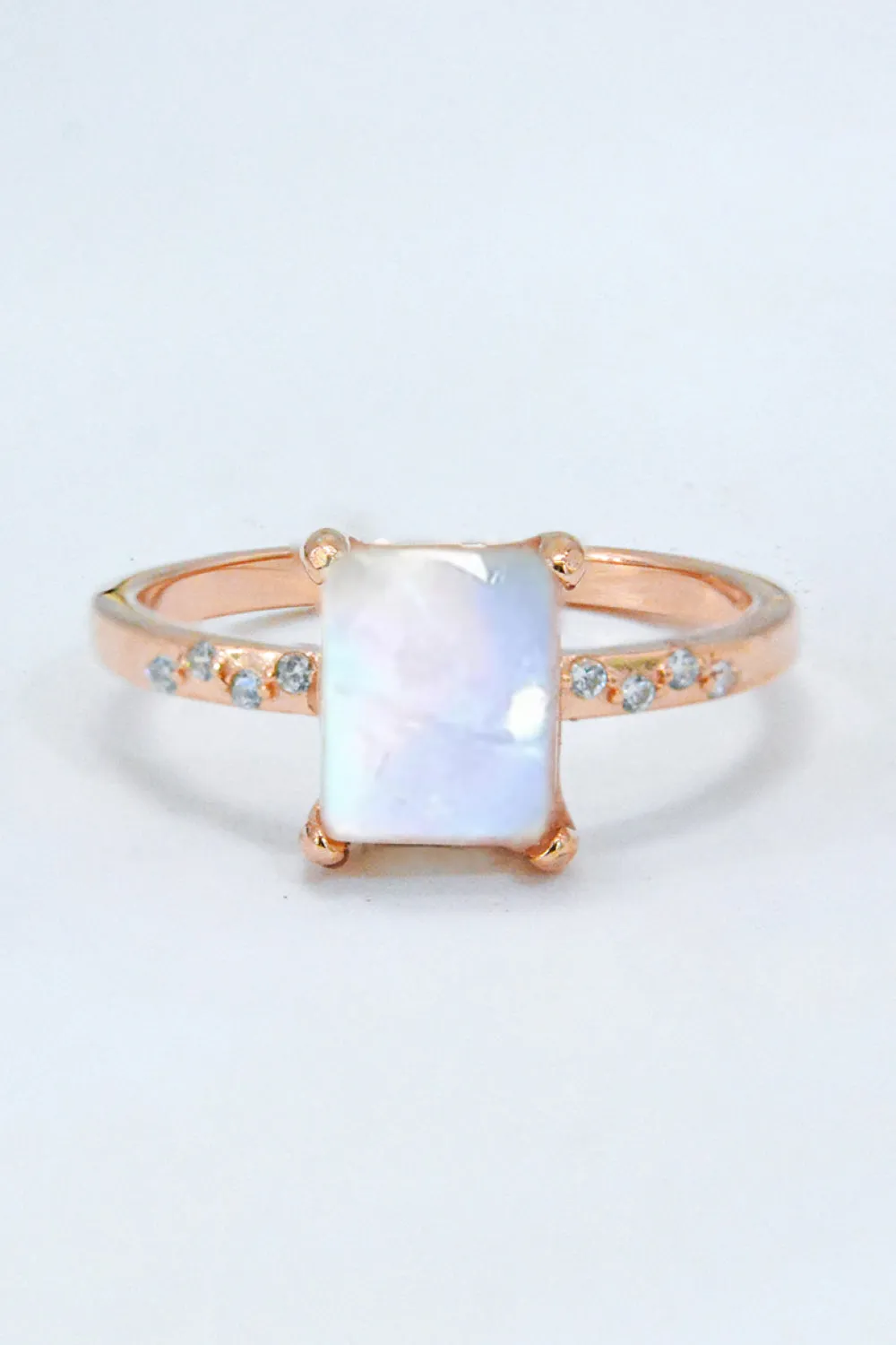 Square Moonstone Ring