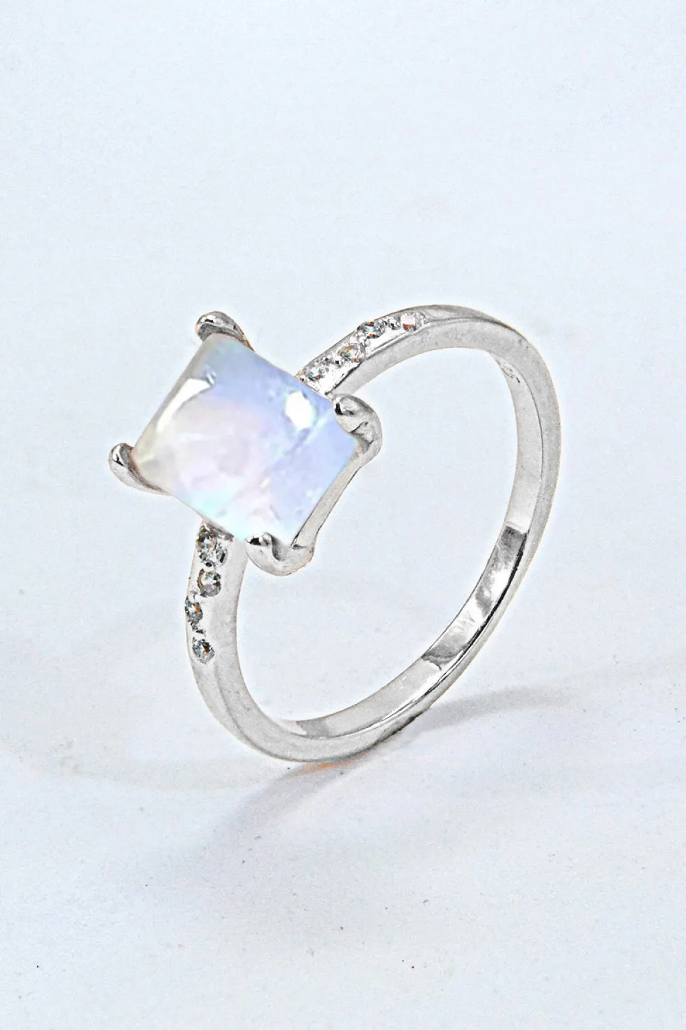 Square Moonstone Ring