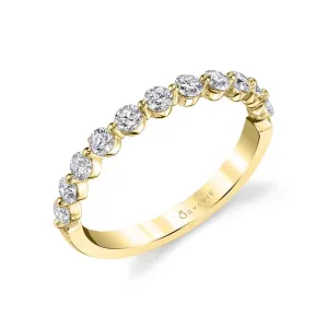 Stackable wedding band 14k Gold Yellow